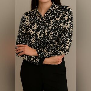 Jenni Kayne Black and Cream Blouse